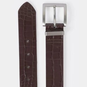 Textured Leather Belt