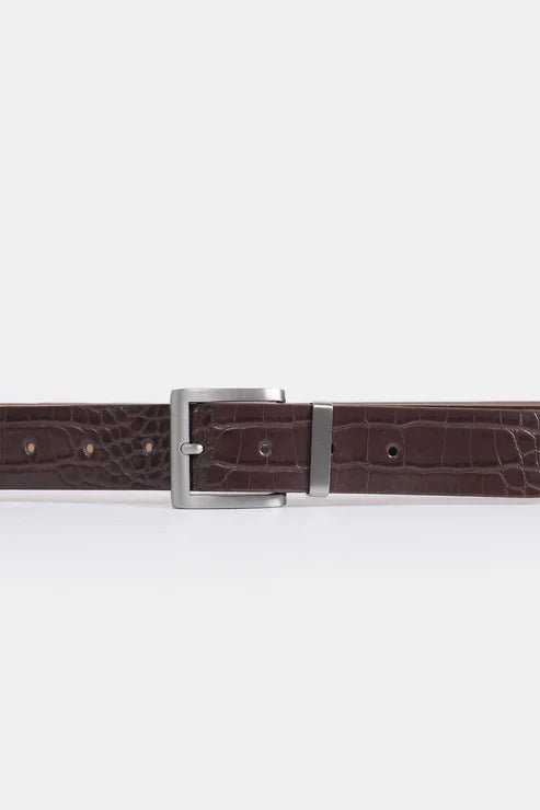 Textured Leather Belt - Image 2